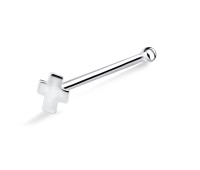 Smaller Plus Shaped Bone Nose Stud NSKD-06s